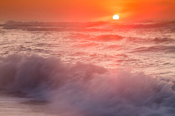 Wall Mural - dramatic summer Assateague beach photo in Maryland