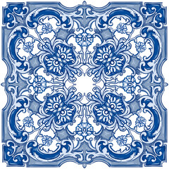  Azulejos Portuguese watercolor