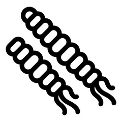 Poster - 
A linear editable icon of streptobacillus moniliformis
