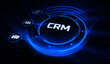 CRM Customer relationship management business technology concept.