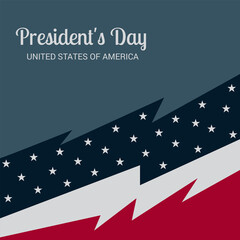 Wall Mural - Vector illustration of a background for Happy Presidents Day.