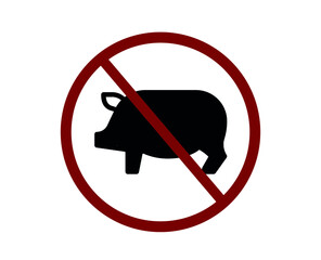 Poster - no pig sign 