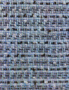 multi-colored tweed woven fabric textile background, Chanel style classic fabric