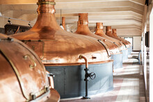 Copper Brewing Vats For Fermentation
