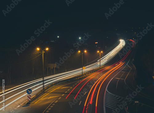 Światła nocnej drogi