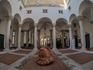 Genoa ducal palace columns