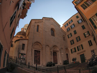 Wall Mural - santa maria di castello church genoa