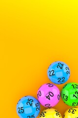 Wall Mural - Lottery balls