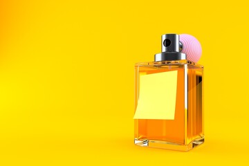 Sticker - Perfume bottle with blank yellow sticker