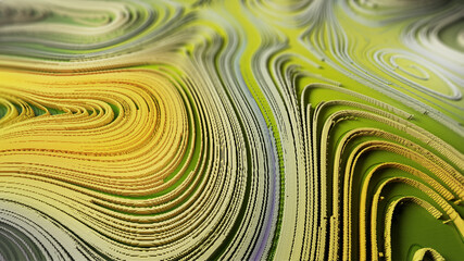  Green and Yellow swirl background