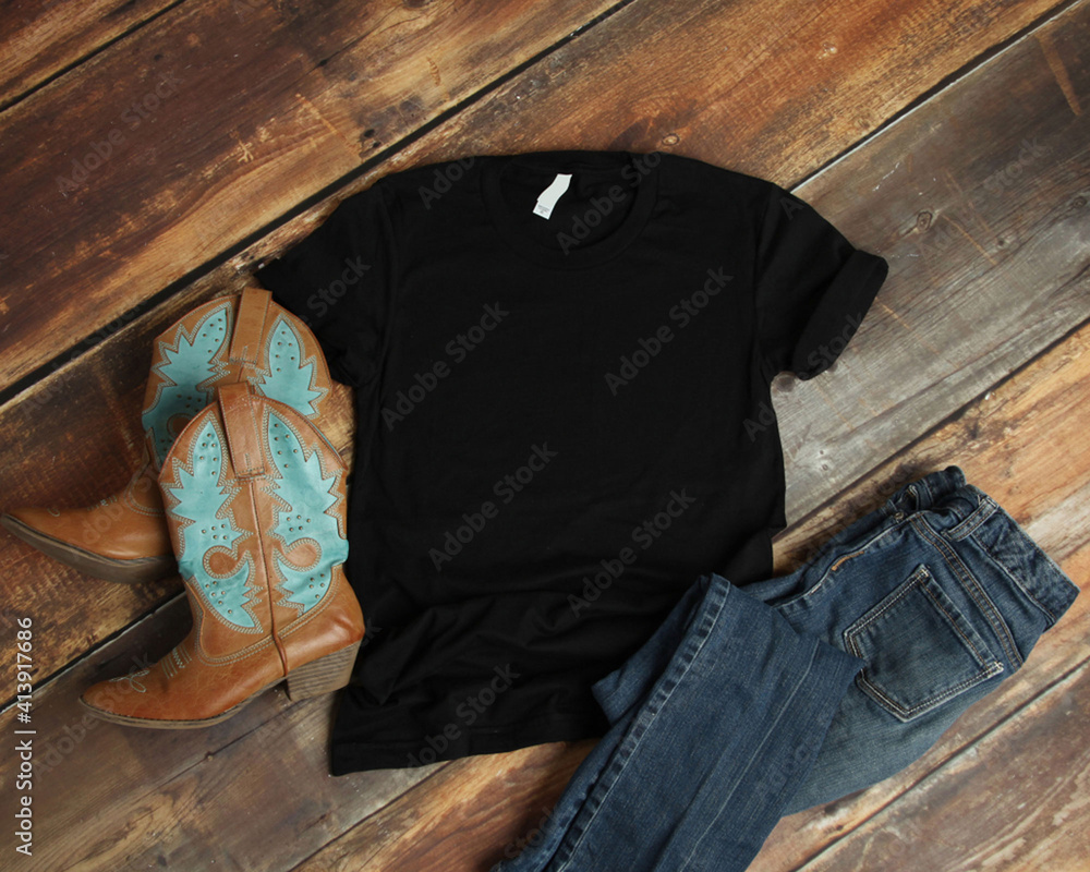 Download Bella Canvas 3001 T Shirt Mockup Wall Mural Wallpaper Murals Mam