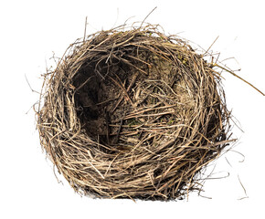 nest on a white background