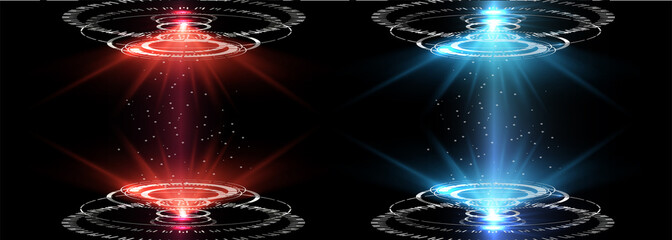 Poster - vs, versus futuristic design. battle headline template. futuristic abstract technology background. c