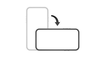 Poster - Rotate smartphone isolated icon. Device rotation symbol. Turn your device. Motion graphics.