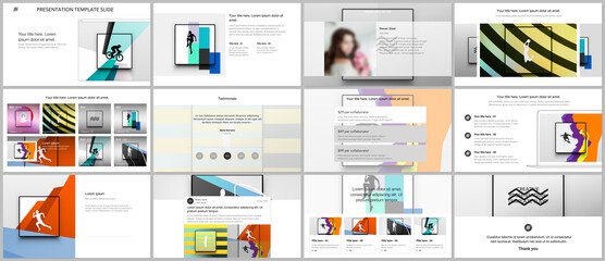 Wall Mural - vector templates for website design, presentations, portfolio. templates for presentation slides, le