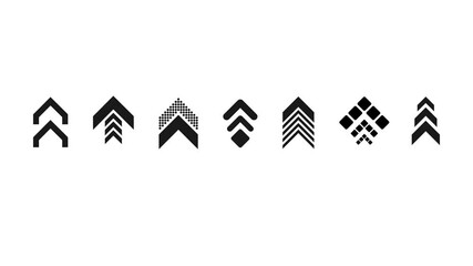 Poster - Modern arrow, great design for any purposes. Icon design. Digital background. Geometric pattern. Motion graphics.