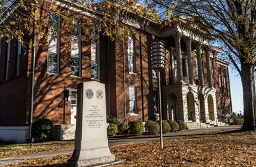 Wall Mural - Hardeman County Courthouse in Bolivar Tennessee. County was created in 1823, Courthouse replaced log one in 1868.