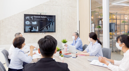 Wall Mural - teamwork has a business meeting