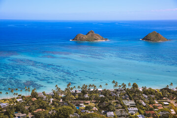 Wall Mural - Lanikai Pillbox Hike, Kauai, Oahu, Hawaii