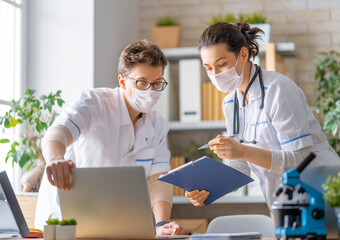 Wall Mural - Doctors are talking.