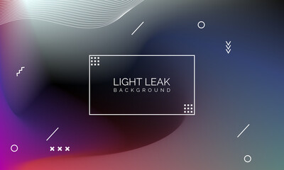 Aufkleber - Minimal Glow Fluid Flow Colorful Abstract Design For Website Advertising Brochure Background. Modern Trendy Gradient Futuristic Element Multi Color Tone Illustration Concept. Elegant Light Leak.