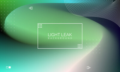 Aufkleber - Minimal Glow Fluid Flow Colorful Abstract Design For Website Advertising Brochure Background. Modern Trendy Gradient Futuristic Element Multi Color Tone Illustration Concept. Elegant Light Leak.