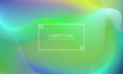 Aufkleber - Minimal Glow Fluid Flow Colorful Abstract Design For Website Advertising Brochure Background. Modern Trendy Gradient Futuristic Element Multi Color Tone Illustration Concept. Elegant Light Leak.
