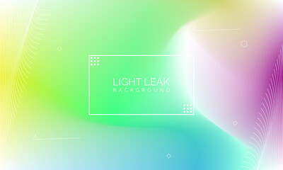 Aufkleber - Minimal Glow Fluid Flow Colorful Abstract Design For Website Advertising Brochure Background. Modern Trendy Gradient Futuristic Element Multi Color Tone Illustration Concept. Elegant Light Leak.