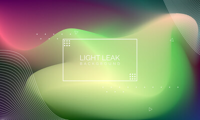Aufkleber - Minimal Glow Fluid Flow Colorful Abstract Design For Website Advertising Brochure Background. Modern Trendy Gradient Futuristic Element Multi Color Tone Illustration Concept. Elegant Light Leak.
