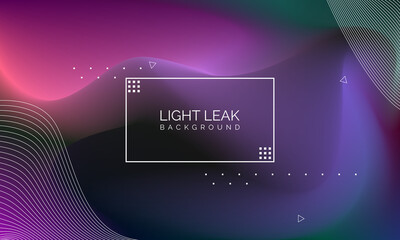 Aufkleber - Minimal Glow Fluid Flow Colorful Abstract Design For Website Advertising Brochure Background. Modern Trendy Gradient Futuristic Element Multi Color Tone Illustration Concept. Elegant Light Leak.