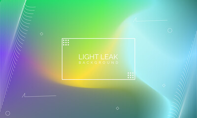 Aufkleber - Minimal Glow Fluid Flow Colorful Abstract Design For Website Advertising Brochure Background. Modern Trendy Gradient Futuristic Element Multi Color Tone Illustration Concept. Elegant Light Leak.
