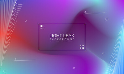 Aufkleber - Minimal Glow Fluid Flow Colorful Abstract Design For Website Advertising Brochure Background. Modern Trendy Gradient Futuristic Element Multi Color Tone Illustration Concept. Elegant Light Leak.