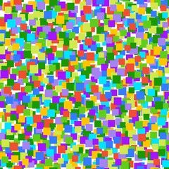 Canvas Print - abstract seamless colorful background with circled transparent tiles