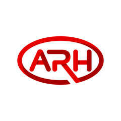 Sticker - modern home logo with ARH letters