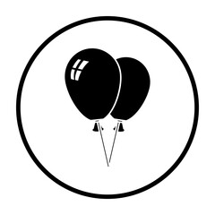 Sticker - Two Balloons Icon