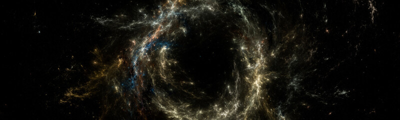 Wall Mural - banner star field background . starry outer space background texture . colorful starry night sky out