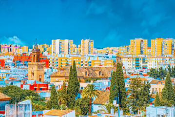 Wall Mural - Panoramic view of the city of Seville from the observation platf