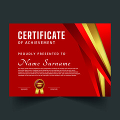 Wall Mural - Creative and abstract premium certificate template