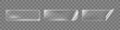 © janevasileva - Transparent glued rectangle stickers with curled corners mock up set. Blank adhesive transparent paper or plastic sticker label with curled and wrinkled effect. 3d realistic vector icon