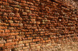 Old brick wall perspective background. Venice, Italy. 