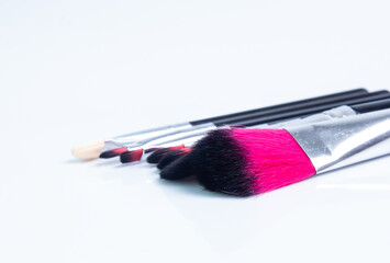 Women's makeup tool brush  isolated on white background