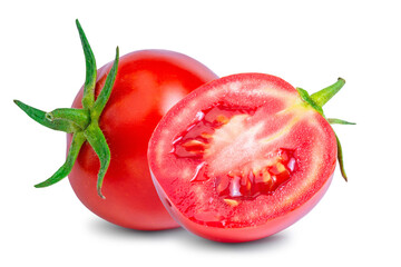 Wall Mural - tomato isolated on white background