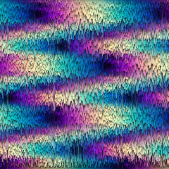 Poster - Abstract pattern with imitation of a grunge texture with thin lines. Pixel sorting style. Vector image.