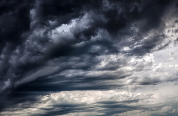 Wall Mural - storm clouds background