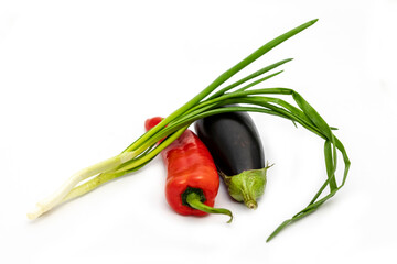 Wall Mural - Vegetables on a white