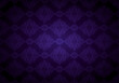 Oriental vintage background with Indo-Persian ornaments. Royal, luxurious, horizontal textured wallpaper in dark purple, with darkening at the edges, vignette. Vector illustration