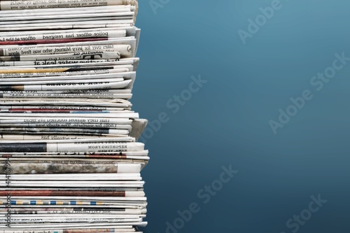 Pile of newspapers on background © BillionPhotos.com