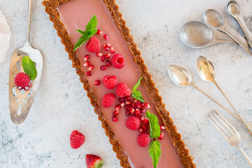 Wall Mural - Raspberry Tart