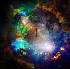 Wall Mural - the way to eternity. spiritual composition