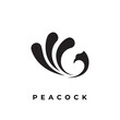 peacock modern logo design